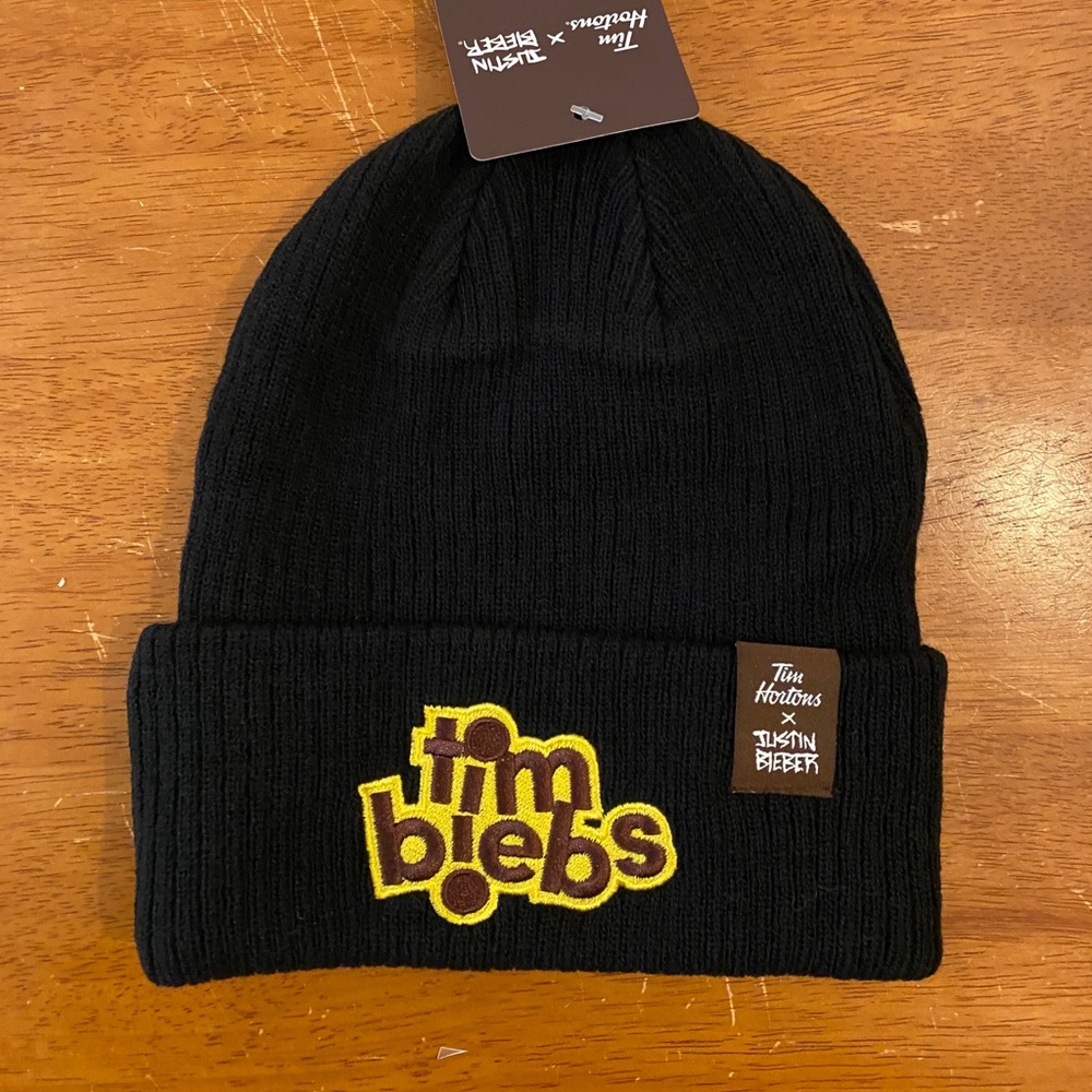 Justin bieber hat merch from Tim horton